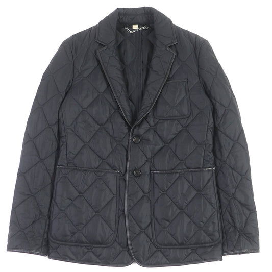 BURBERRY LONDON Blouson 3955308 Outer: 100% nylon, Lining: 55% acetate, Lining: 45% rayon, Filling: 100% polyester, Part: Lamb leather black mens 46