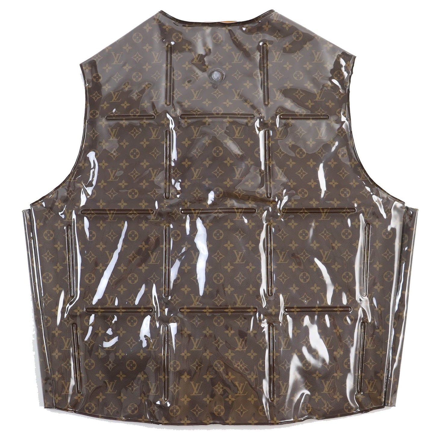 LOUIS VUITTON Vest HKG75W Outer: 100% polyvinyl chloride; Lining: 100% polyester Dark brown type mens 52