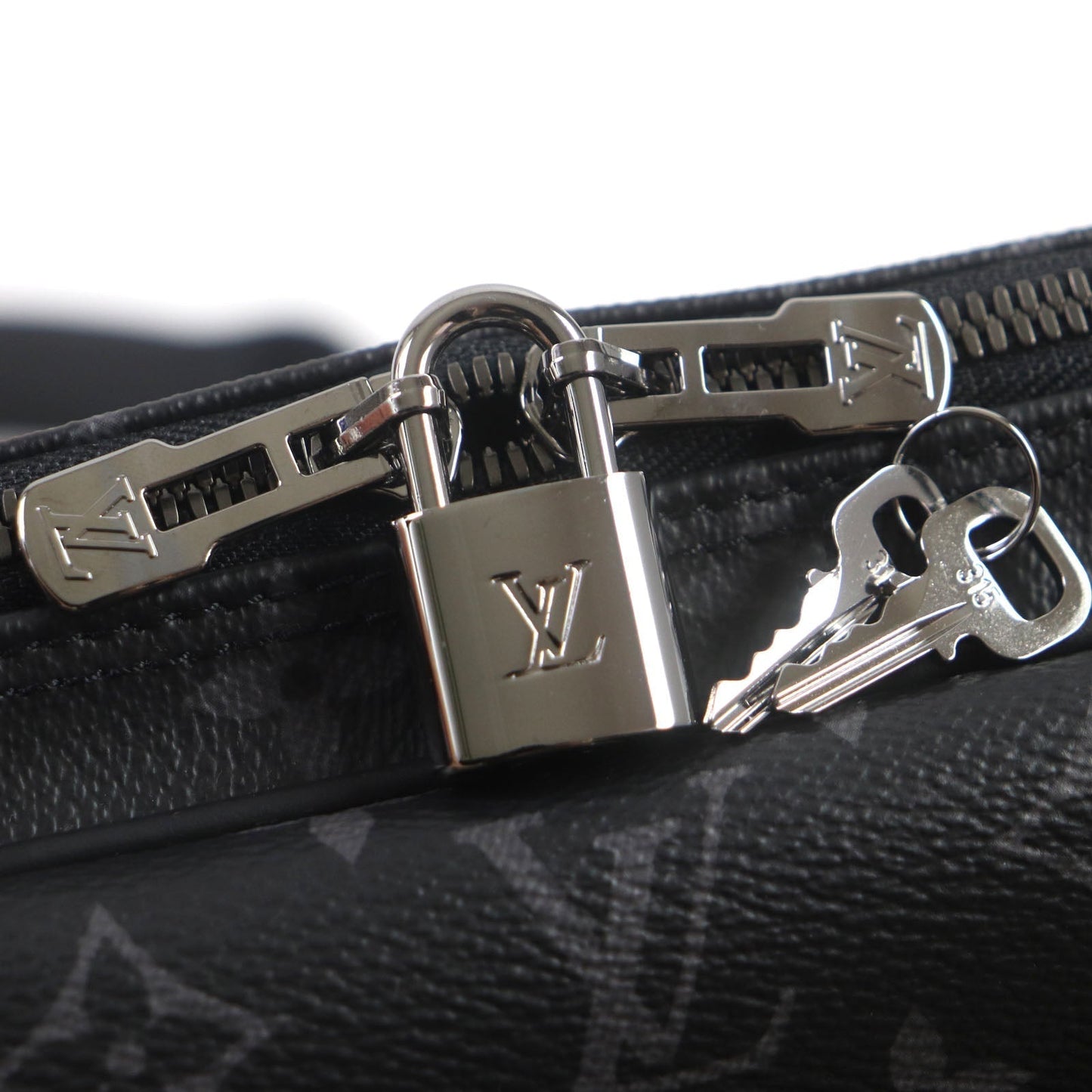 LOUIS VUITTON Briefcase M46457 Monogram Eclipse canvas Black Gray Monogram Eclipse Porte Documan Voyagej