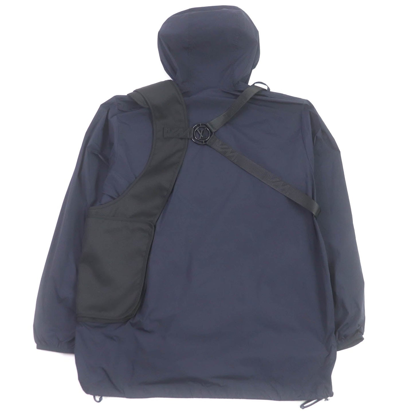 LOUIS VUITTON Blouson Main: 95% nylon, Main: 5% polyurethane, Part: 100% nylon Navy mens 50