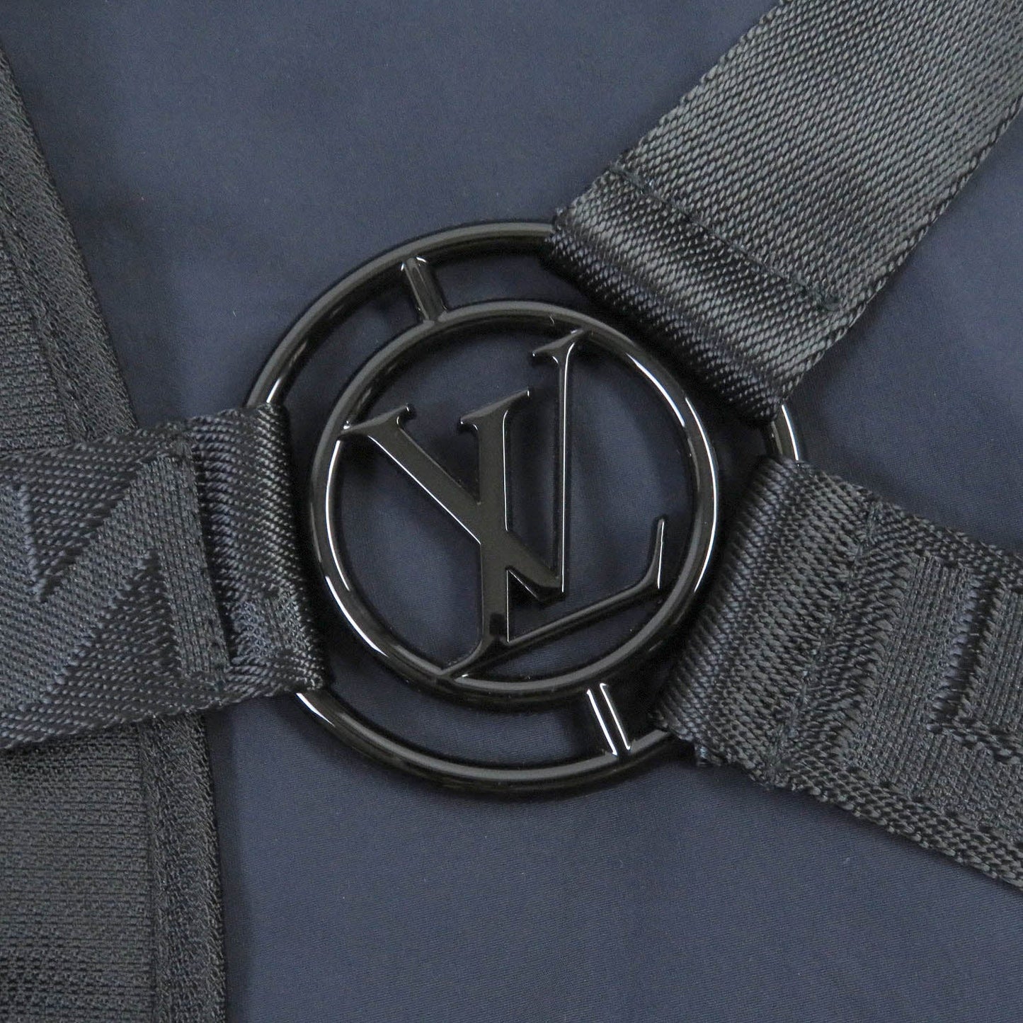 LOUIS VUITTON Blouson Main: 95% nylon, Main: 5% polyurethane, Part: 100% nylon Navy mens 50