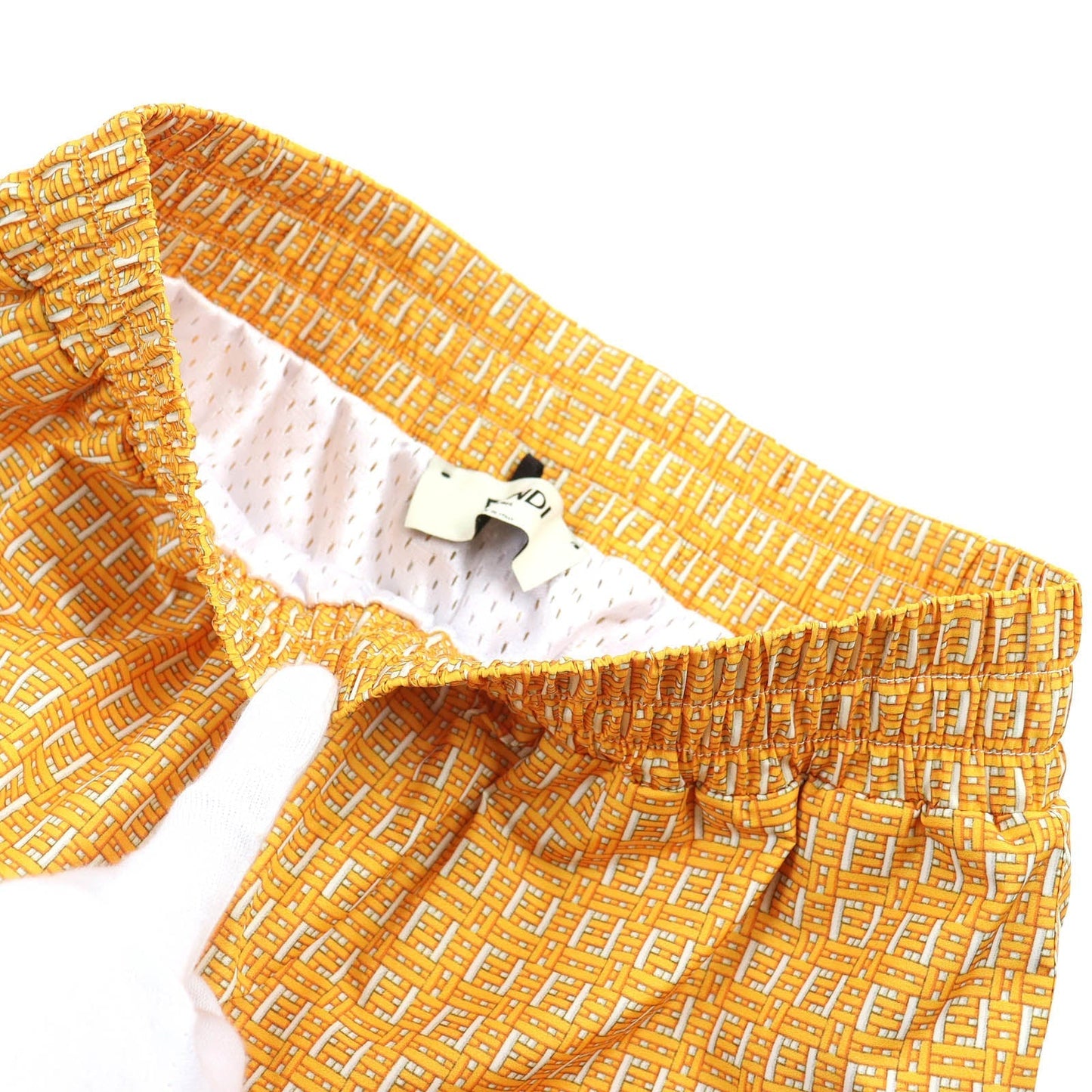FENDI Shorts FAB230 Outer: 100% polyester, Lining: 100% polyester Yellow type mens XS