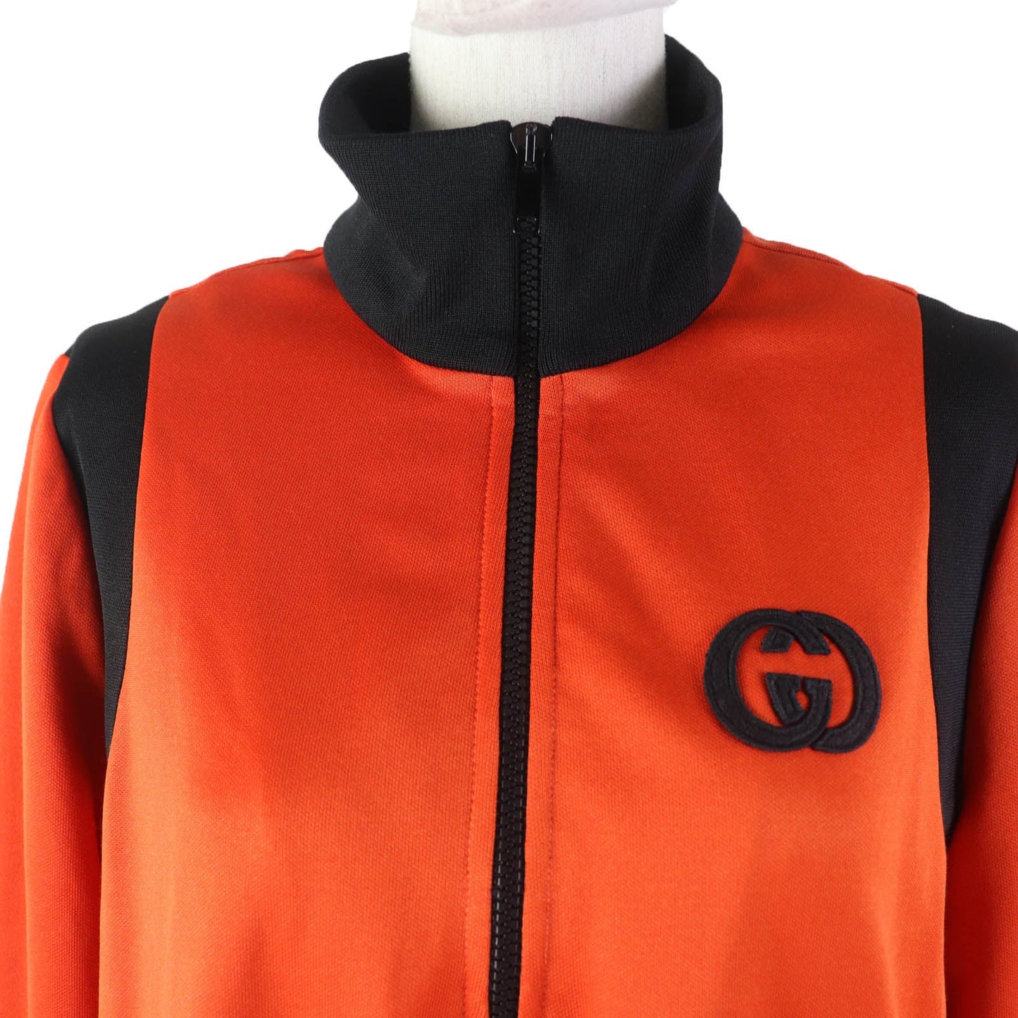GUCCI one piece 644599 Main: 55% polyester, Main: 45% cotton, Part: 72% polyester, Part: 25% nylon, Part: 3% polyurethane, Applique: 79% polyester, 21% nylon Orange black Women S