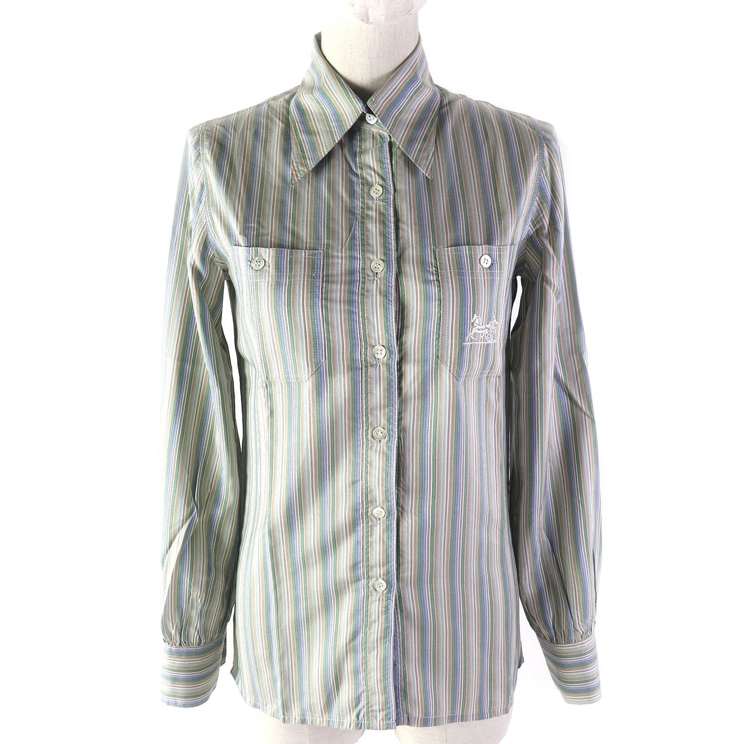 CELINE Long sleeve shirt Main: 100% silk multicolor Women 38