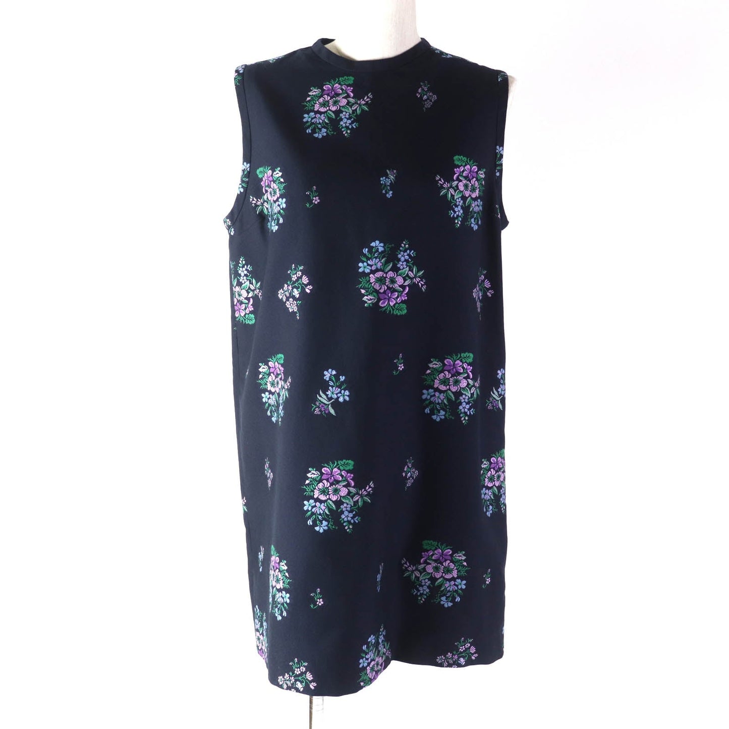 GUCCI one piece 523247 Outer: 60% cotton, Outer: 40% wool, Part: 100% polyester, Lining: , Lining: 71% acetate 29% silk Dark navy Women 40