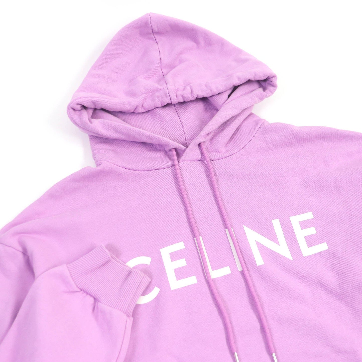 CELINE Hoodie 2Y369670Q Main: 100% cotton, part: 96% cotton, part: 4% polyurethane lavender mens M