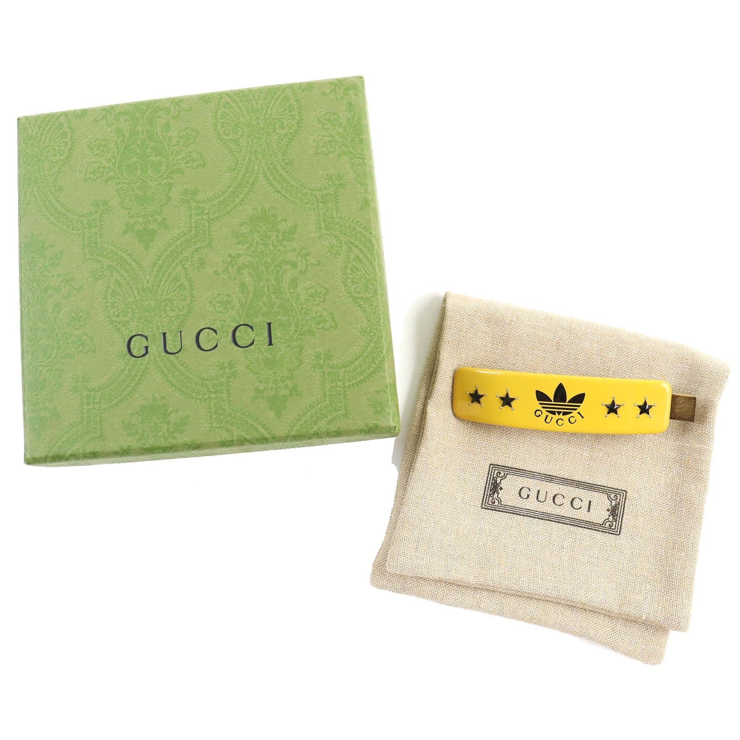 GUCCI hair accessory 702940 plastic Yellow black Women