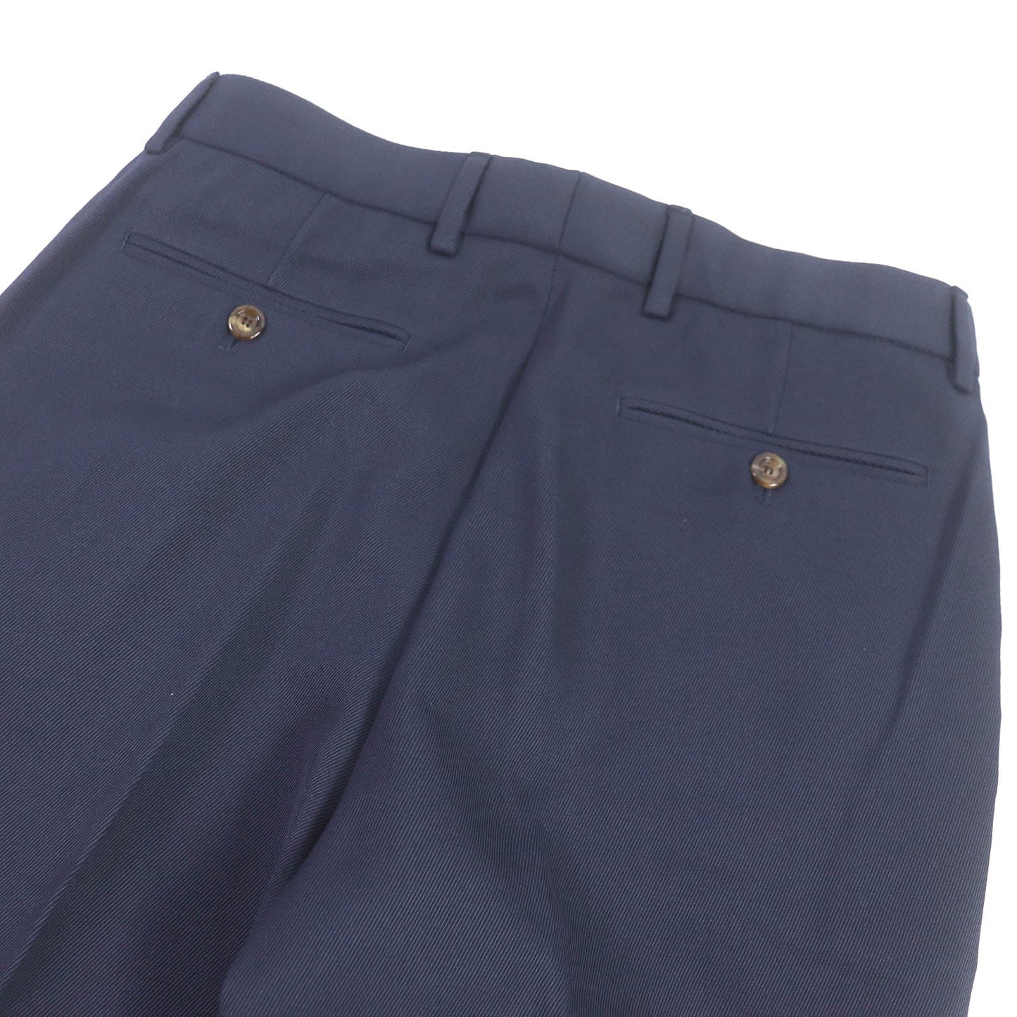 GUCCI slacks 668588 Outer: 100% cotton, Lining: 100% cupra, Part: 46% acrylic, 46% wool, 8% polyester, Part: 100% cowhide Navy mens 46