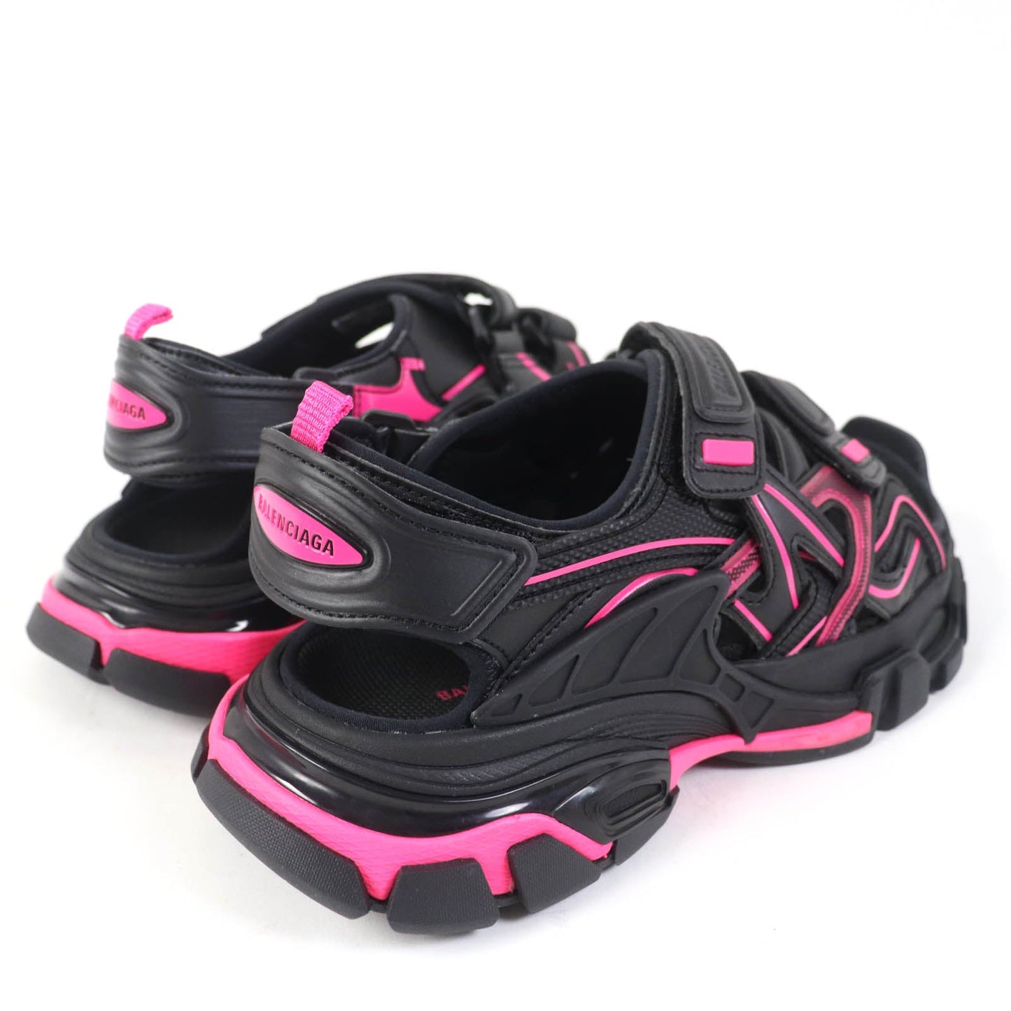 BALENCIAGA Sandals 617543 Main: Leather Black pink Track Sandal Women 36