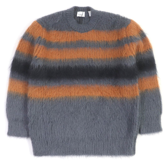 BURBERRY sweater 8037217 Main: 67% mohair, Main: 33% silk gray mens XS