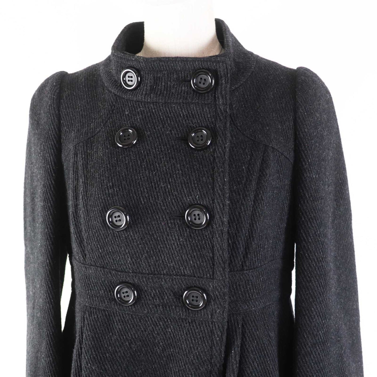 BURBERRY BLUE LABEL coat FNF04-860-08 Main: 90% wool, Main: 10% nylon Charcoal gray Women 38