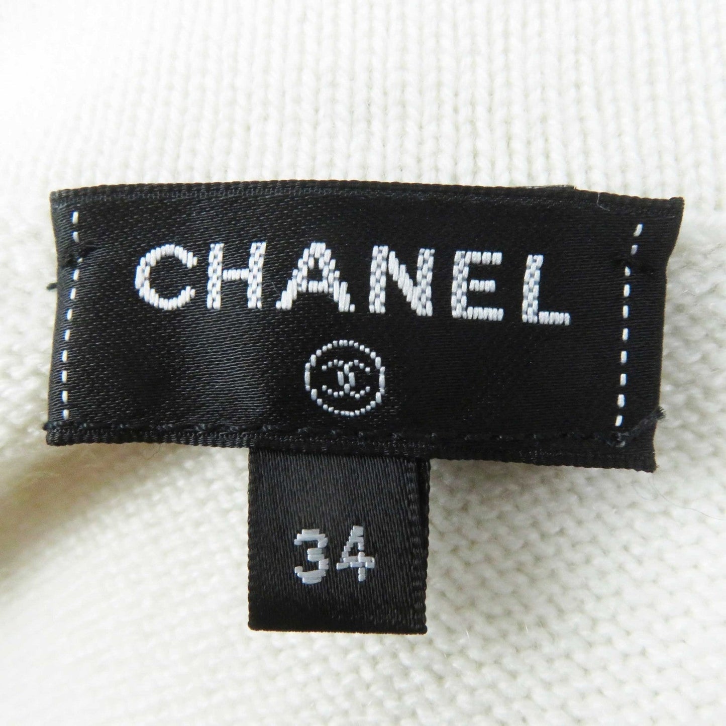 CHANEL cardigan P73102 Main: 99% cashmere, Main: 1% elastane (polyurethane) white Women 34
