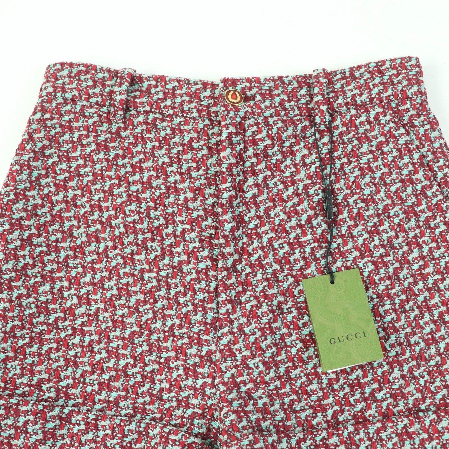GUCCI Shorts 691396 Main: 63% cotton, Main: 37% nylon, Lining: 100% rayon Red Green type Women 42