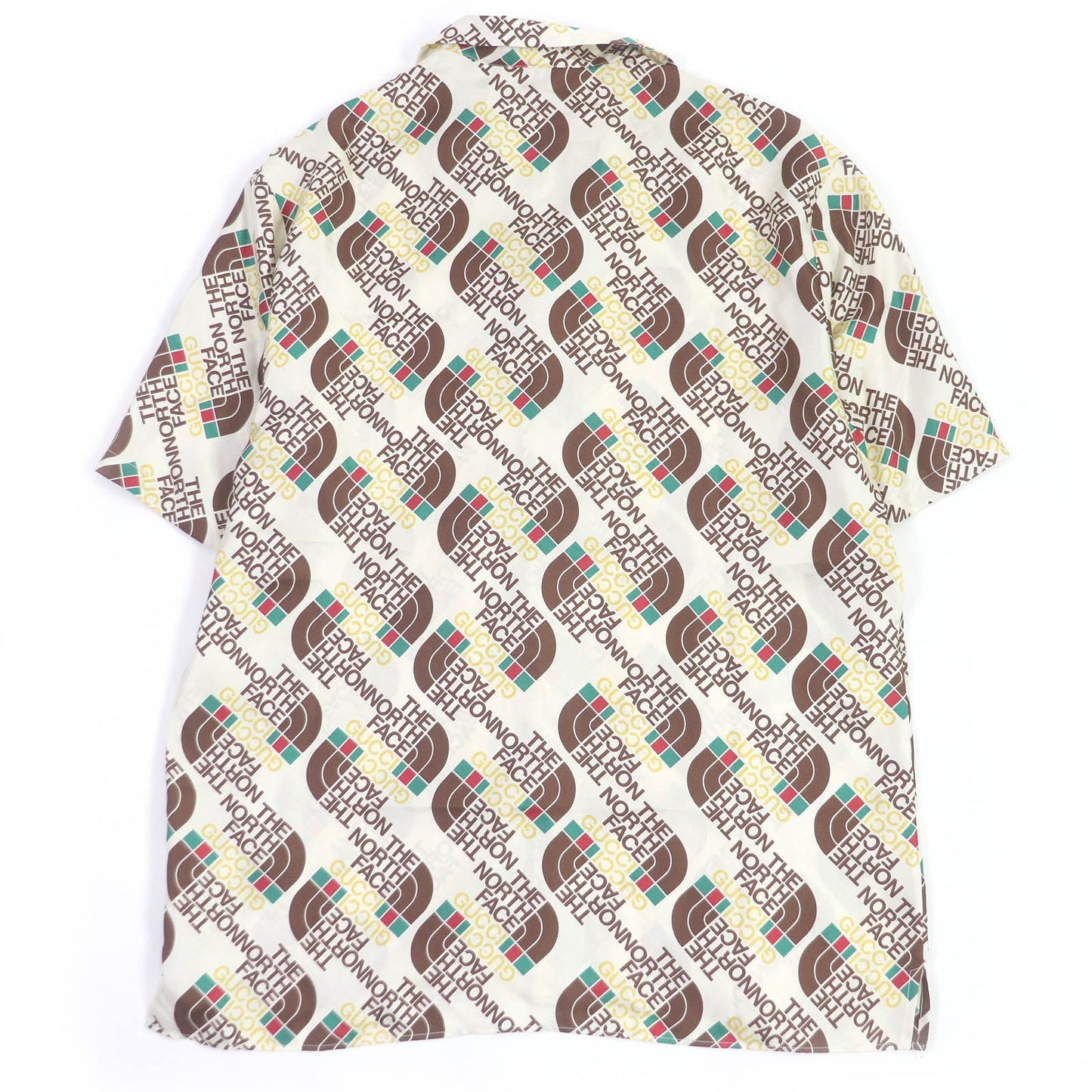 GUCCI Short sleeve shirt 654766 Main: 100% silk Ivory mens 44