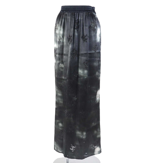 Chanel COCO Mark Long Skirt Black 34 Classic Flap Tote