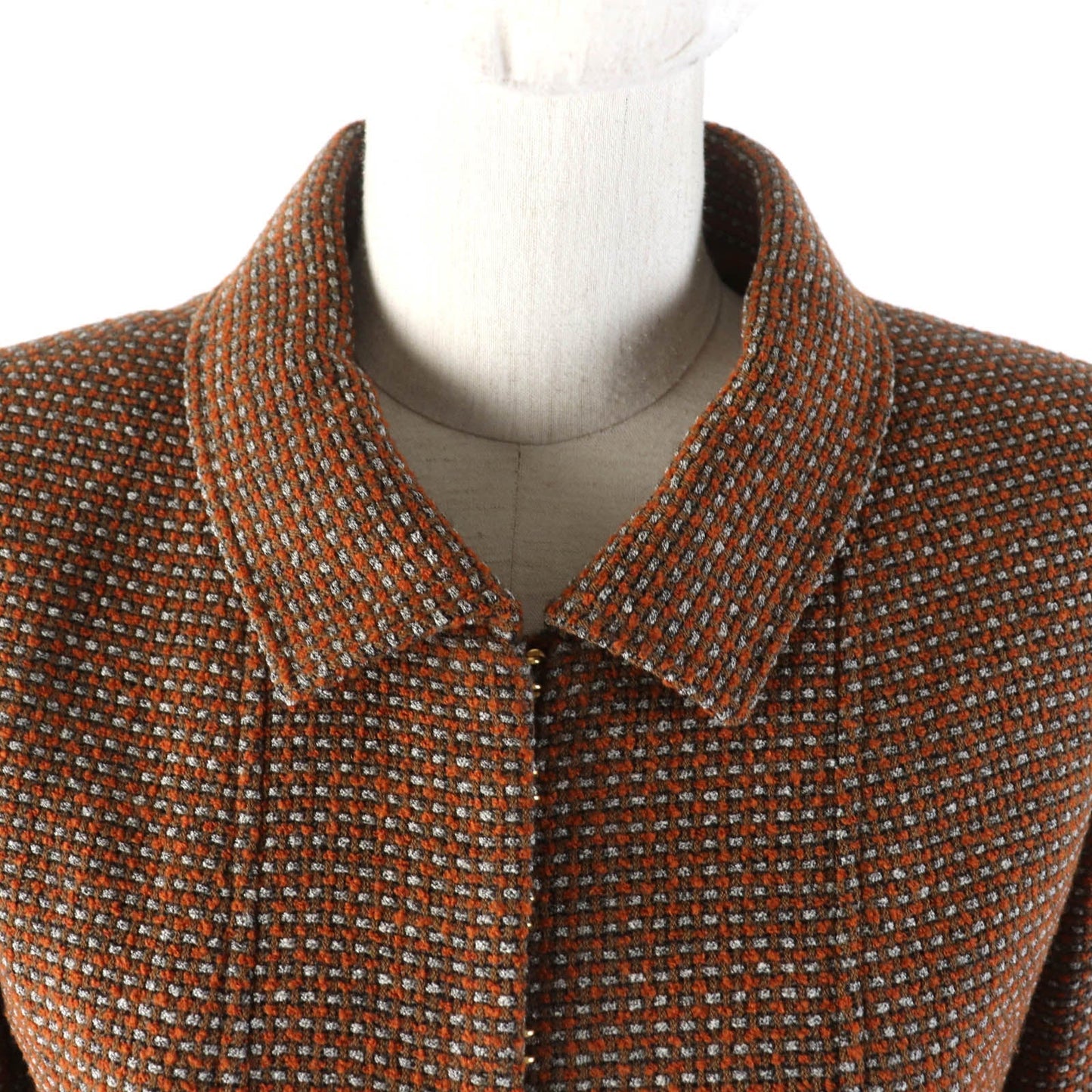 CHANEL setup P08097 96A Outer: 75% wool, Outer: 25% nylon, Lining: 95% silk, Lining: 5% polyurethane Brown type Women 38