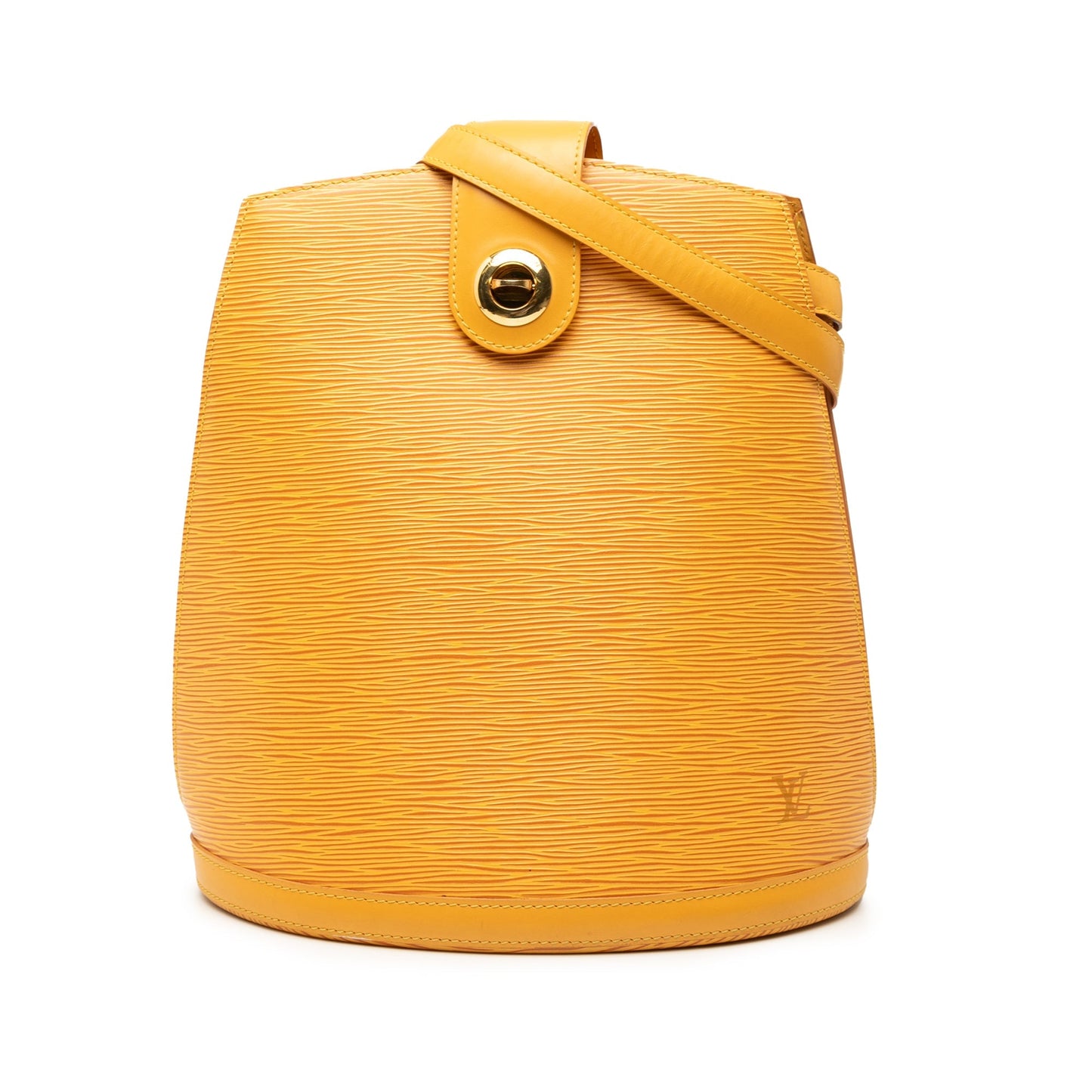 Yellow Louis Vuitton Epi Cluny Shoulder Bag