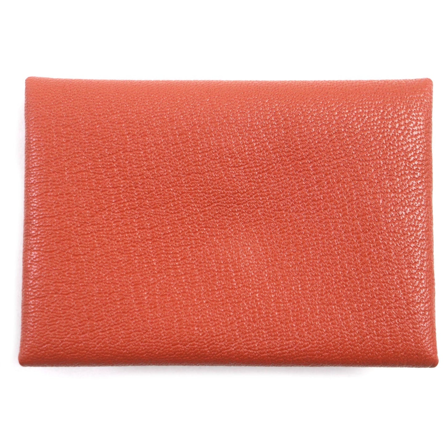 HERMES Coin case Main: Chevre Mysole Orange Calvi duo mens