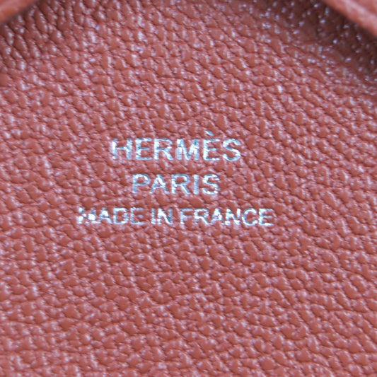 HERMES Coin case Shoble misol Orange Calvi duo