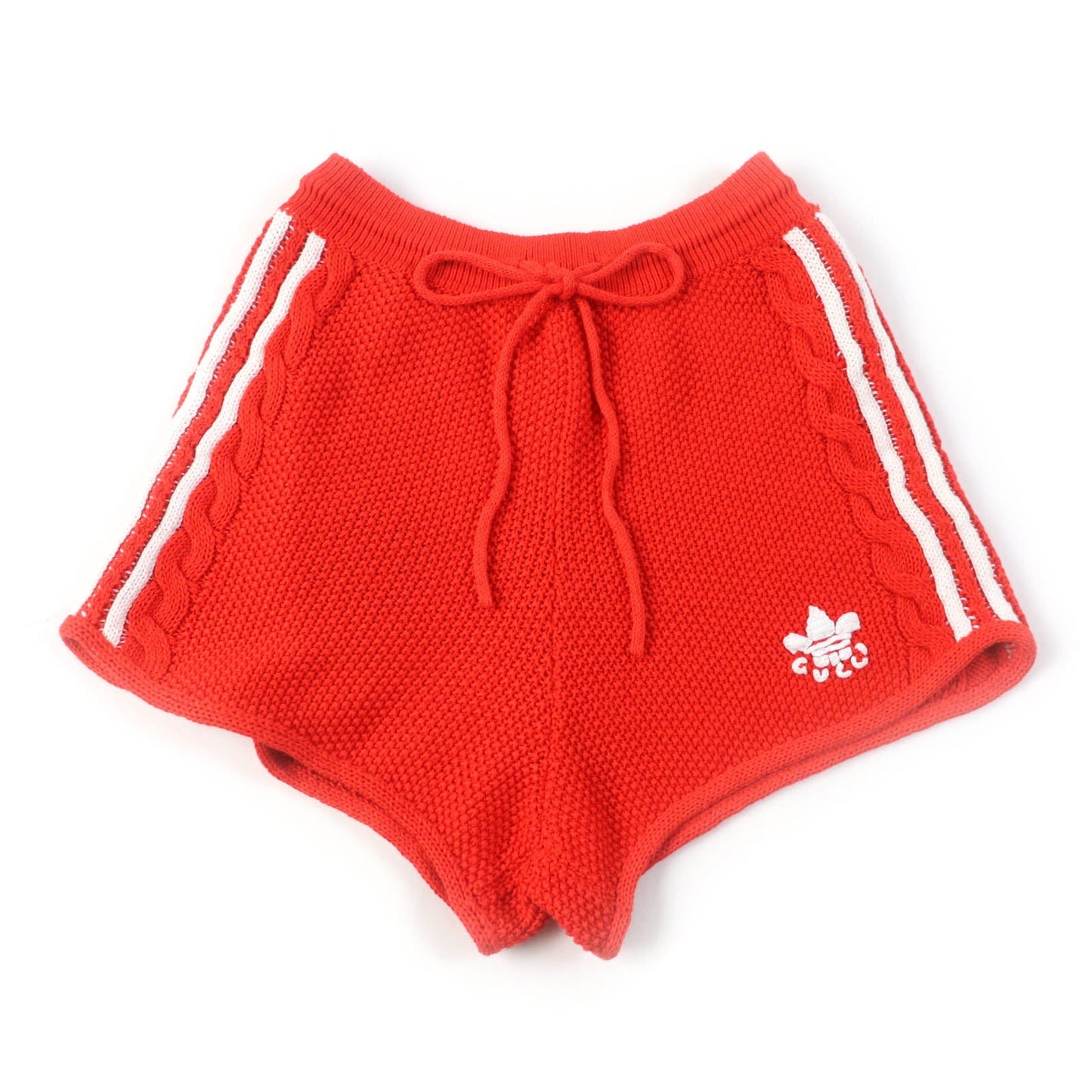 GUCCI Shorts 693835 Main: 66% linen, Main: 34% cotton, Part: 65% linen, Part: 31% cotton, Part: 3% nylon Orange white Women M
