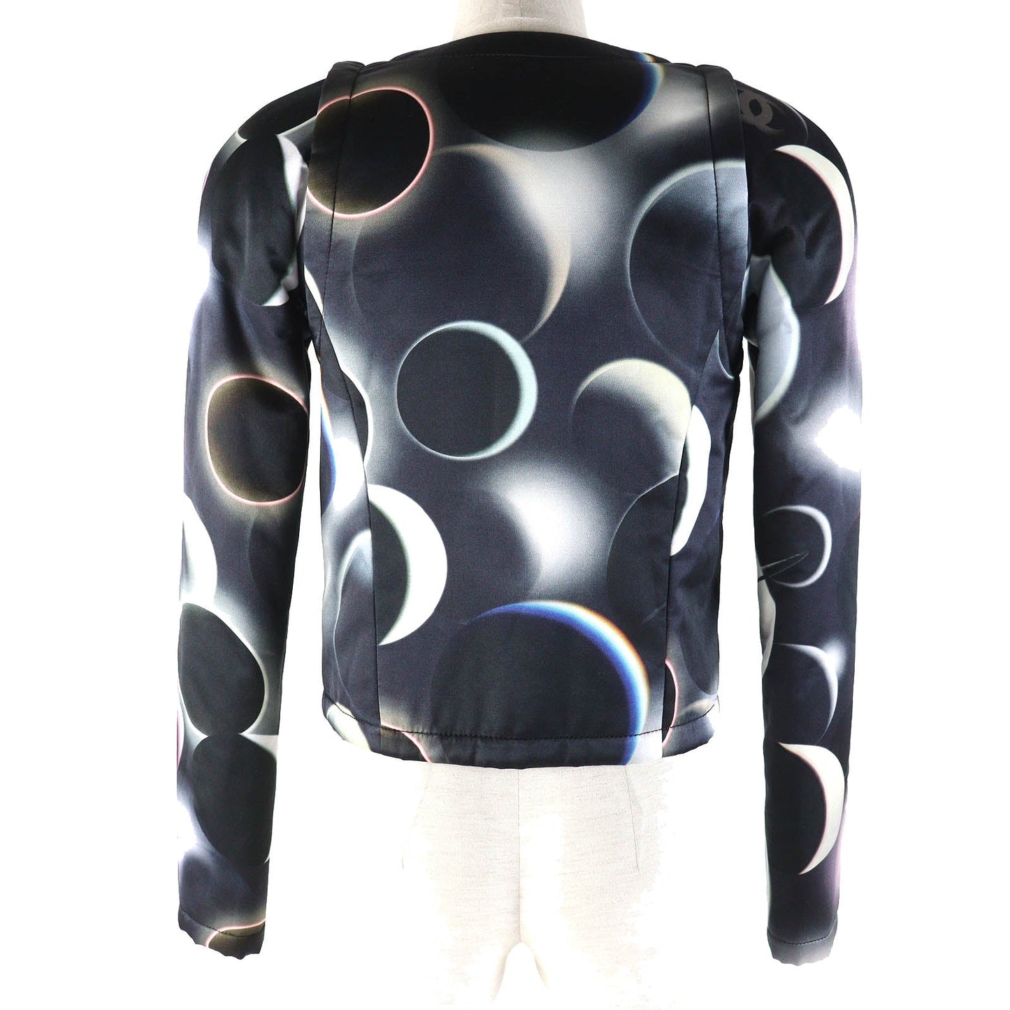 CHANEL No color jacket P57584 Outer: 68% rayon, Outer: 32% silk, Lining: 100% silk, Filling: 100% polyester Black multicolor Women 34