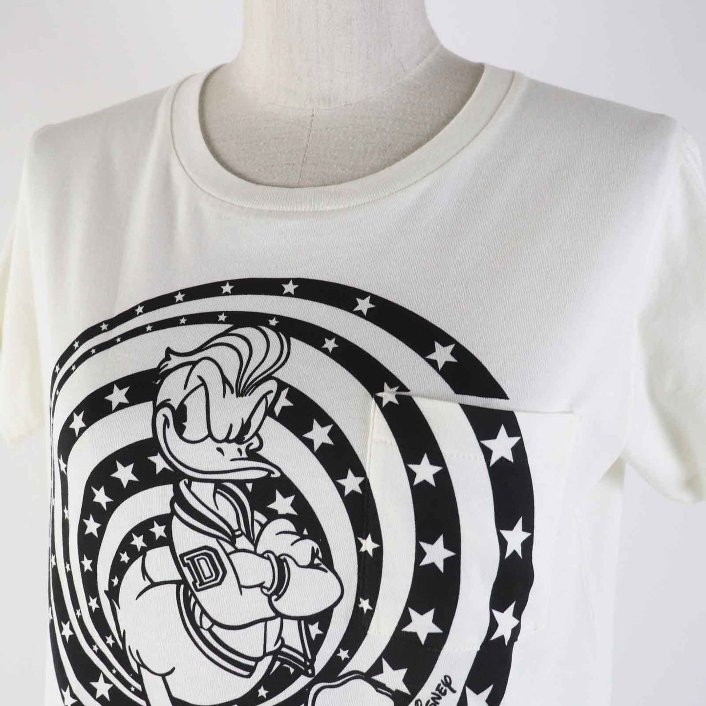GUCCI Short sleeve T-shirt 644674 Outer material: 100% cotton Ivory black Women XS
