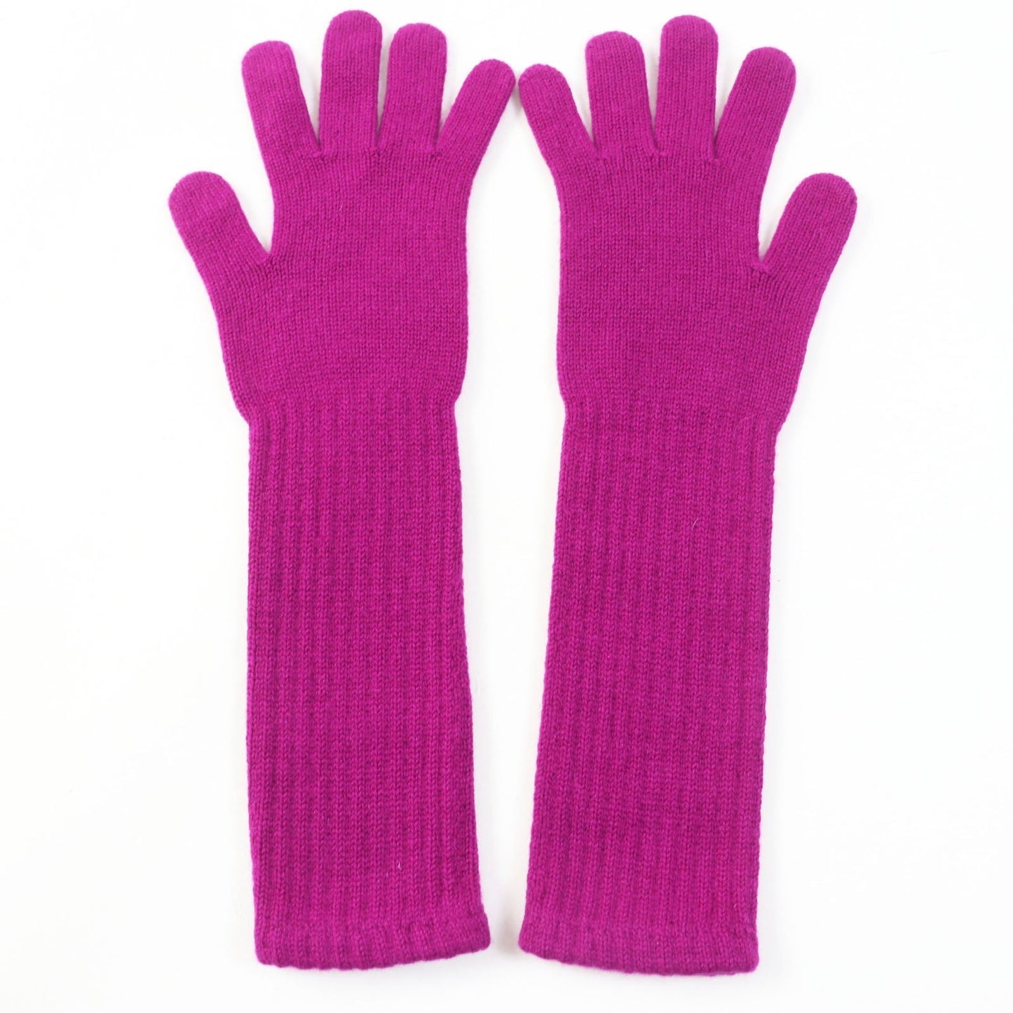 CHANEL gloves Main: 100% cashmere purple Women