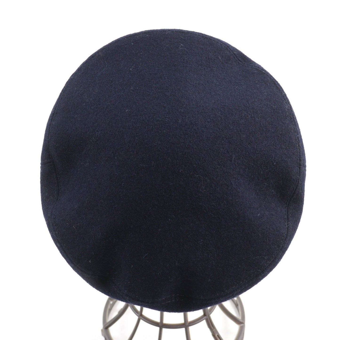 CHANEL Casquette 19V Outer: 100% wool, Lining: 50% cotton, Lining: 27% polyamide (nylon), Lining: 23% polyester, Part: 67% wool Navy Women S