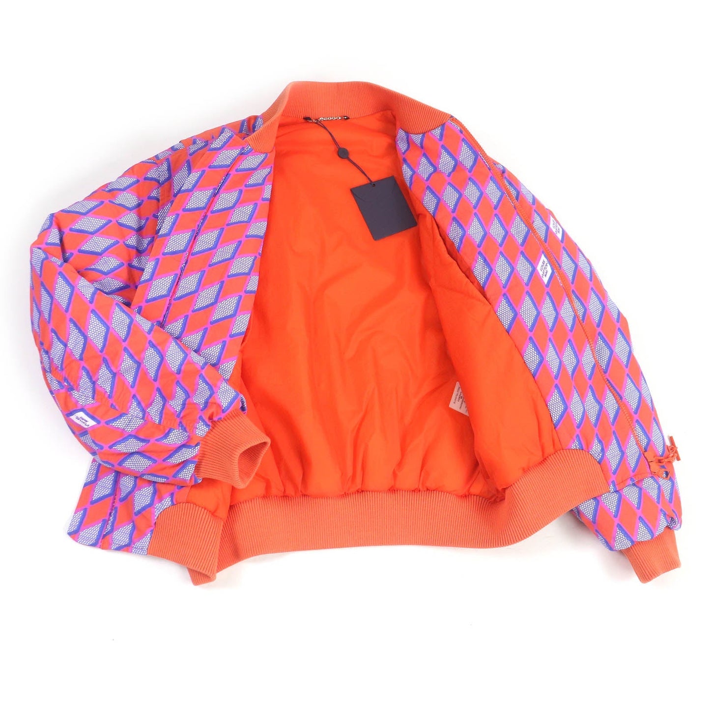 LOUIS VUITTON Bomber jacket HNB73E Outer: 100% nylon, Lining: 63% nylon, Lining: 37% cotton, Part: 89% cotton, Part: 9% nylon Orange mens 48