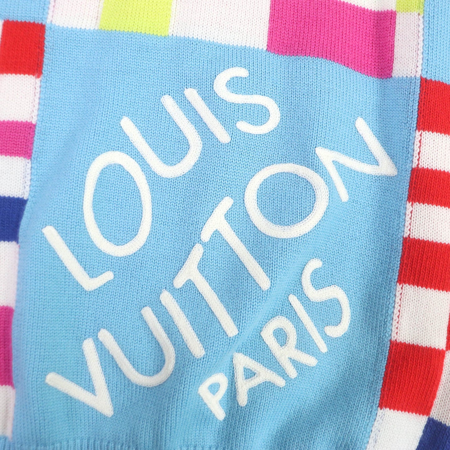 LOUIS VUITTON knit 1A8P48 Main: 100% wool Light blue mens XS