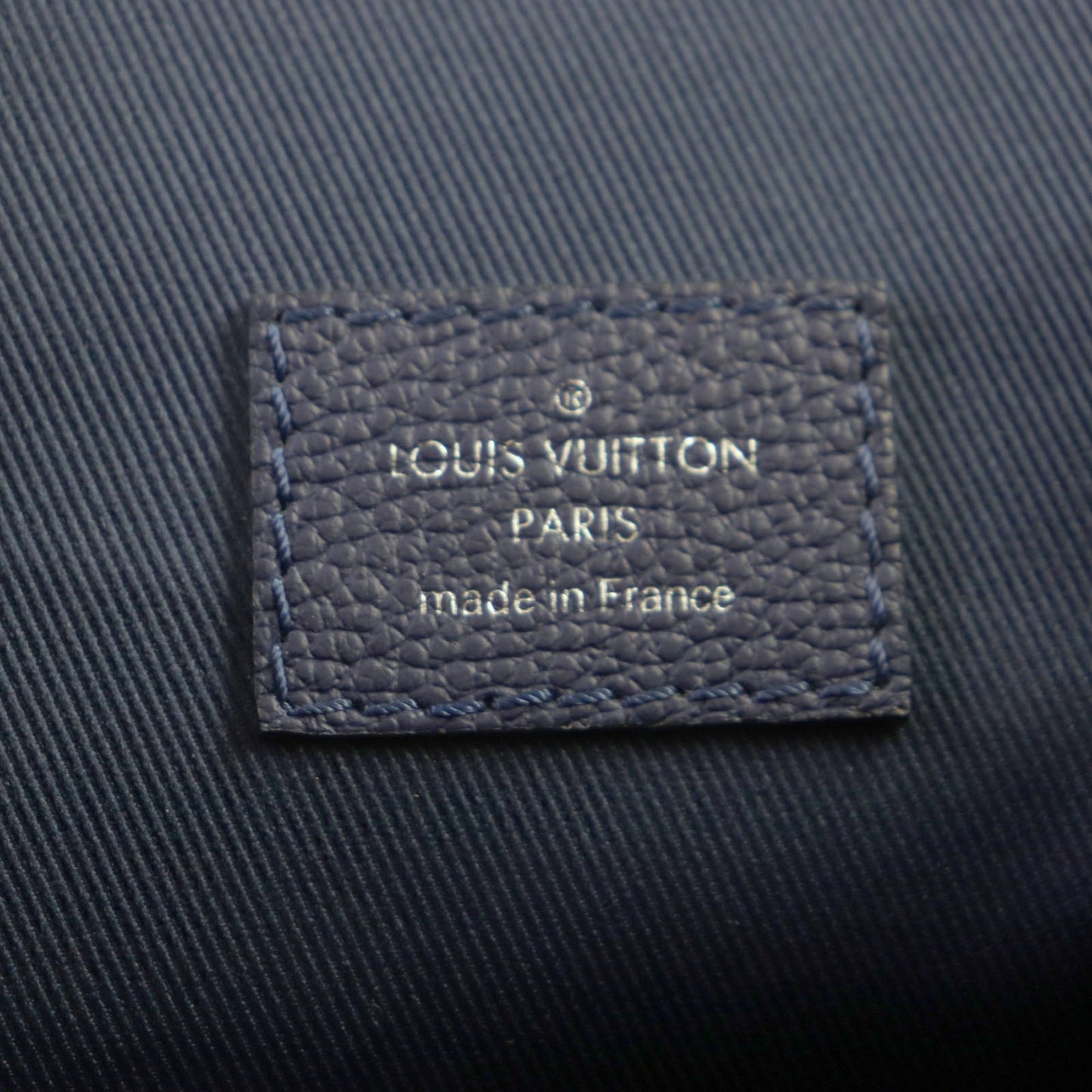 LOUIS VUITTON Backpack M20554 leather blue monogram bandana Christopher PM