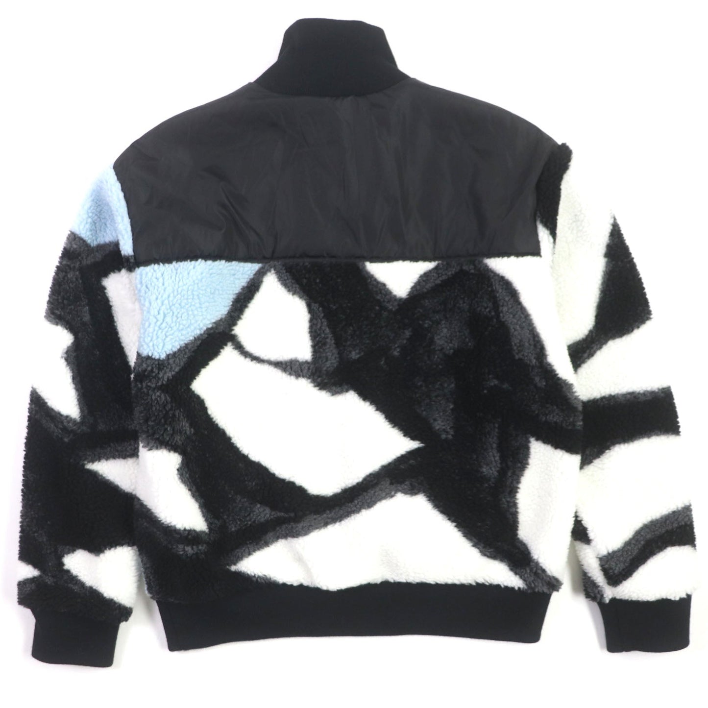LOUIS VUITTON Nylon jacket HQY18W Outer: 55% polyester, Outer: 45% acrylic, Lining: 85% polyester, Lining: 15% polyurethane, Part: 100% nylon black white light blue mens M