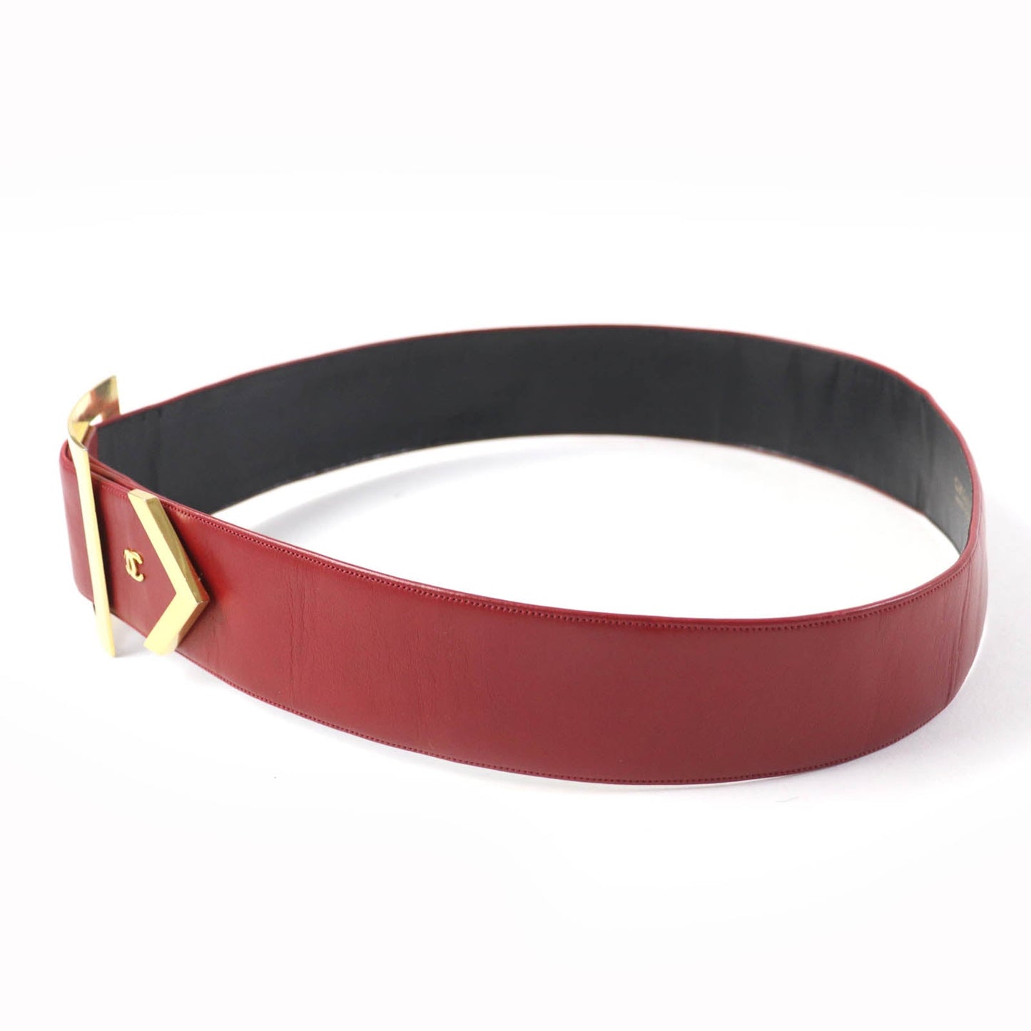 CHANEL belt Main: Leather Red Women