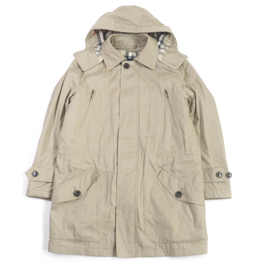 BURBERRY LONDON coat Outer: 75% cotton, Outer: 25% polyester, Lining: polyester, Lining: rayon, Part: 100% cotton light beige mens LL