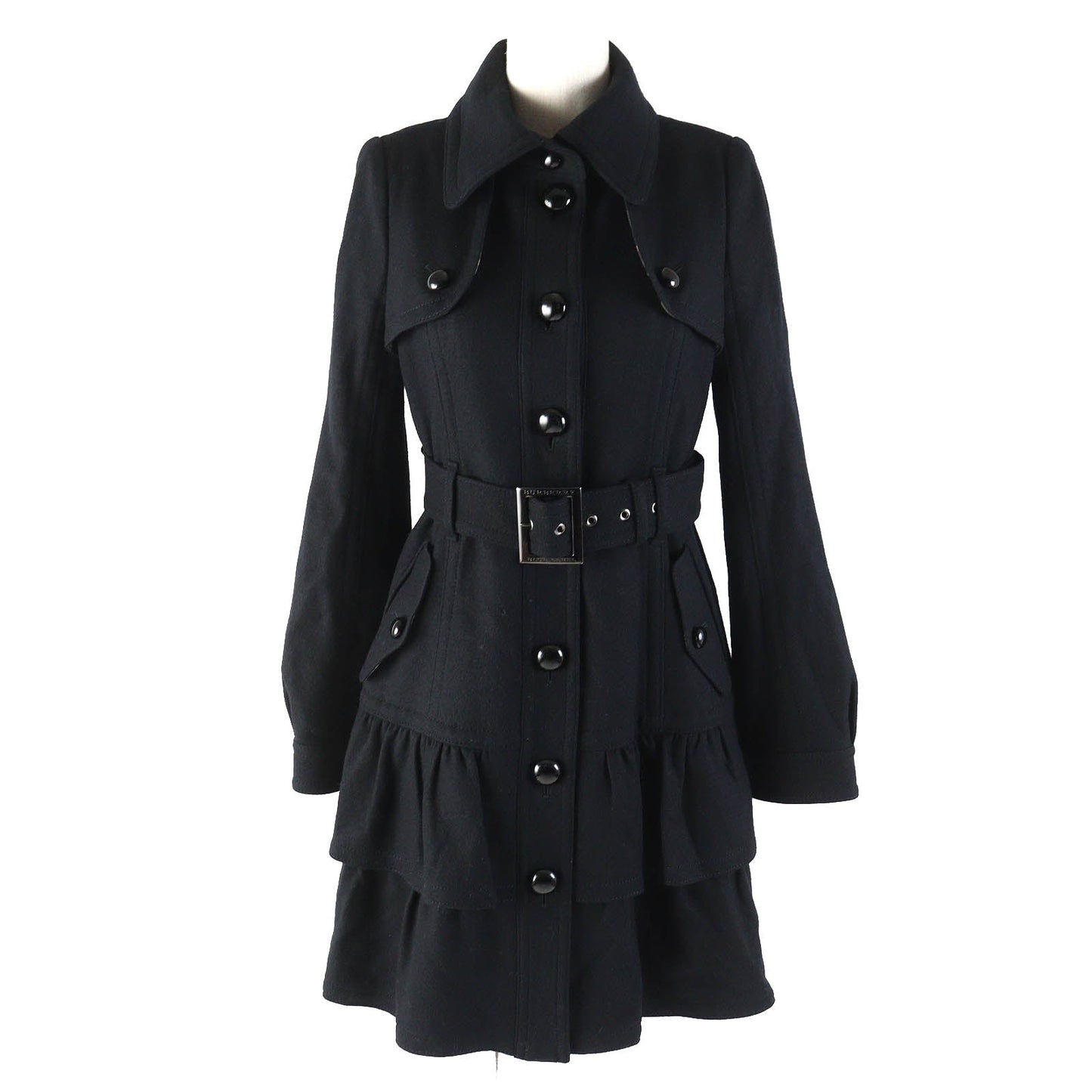 BURBERRY BLUE LABEL coat Outer: 100% wool, Lining: Cupra, Lining: Polyester, Sleeve lining: Polyester black Women 38