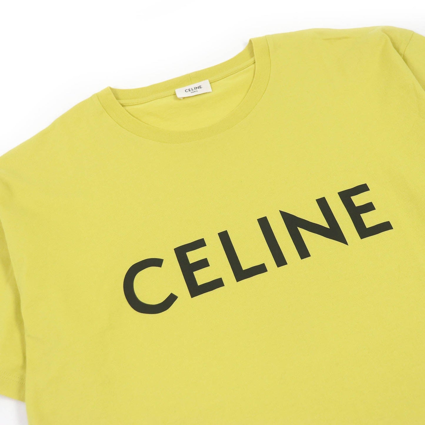 CELINE Short sleeve T-shirt 2X681501X Main: 100% cotton yellow mens M