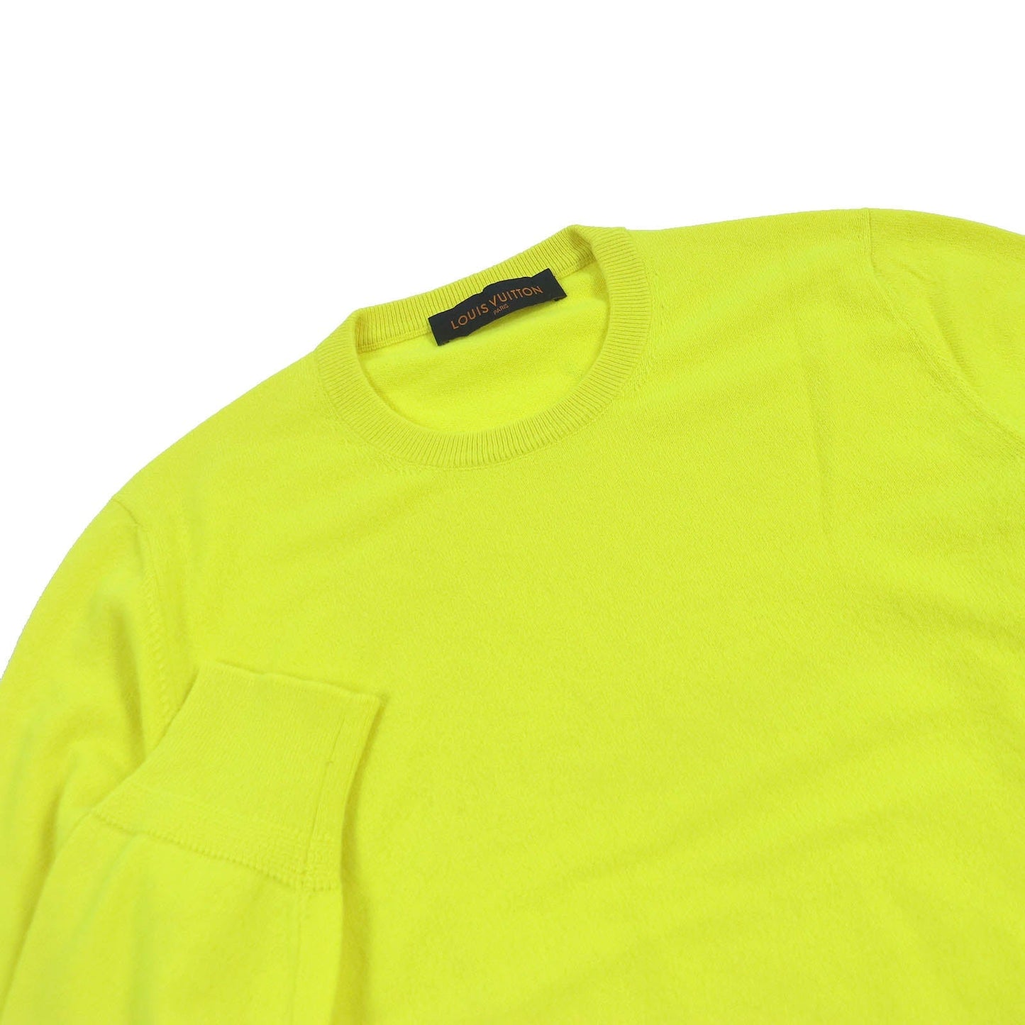 LOUIS VUITTON knit Main: 99% cashmere, Main: 1% wool Neon yellow mens L