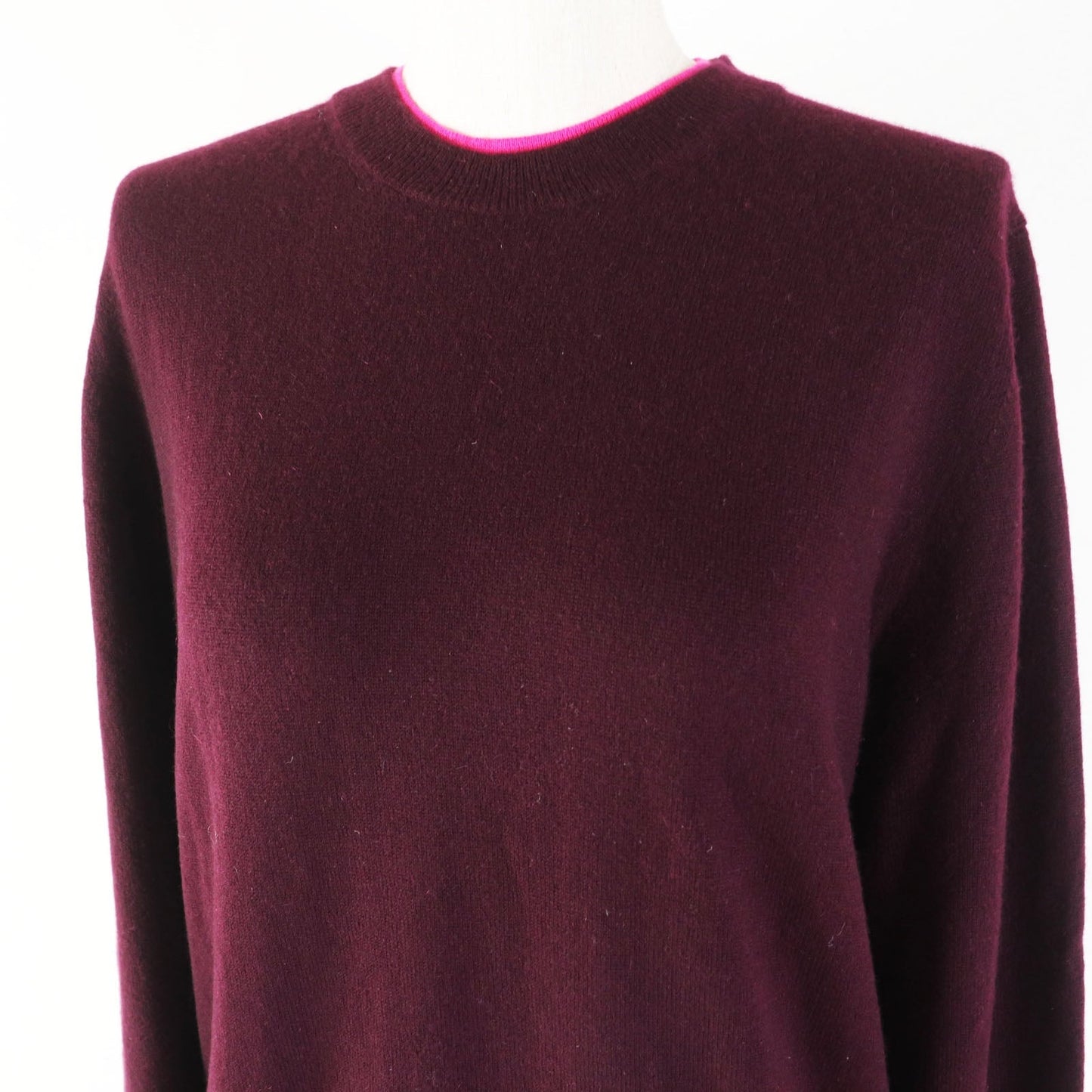 CELINE knit Main: 63% cashmere, Main: 37% wool Bordeaux Pink Phoebe Philo Women M