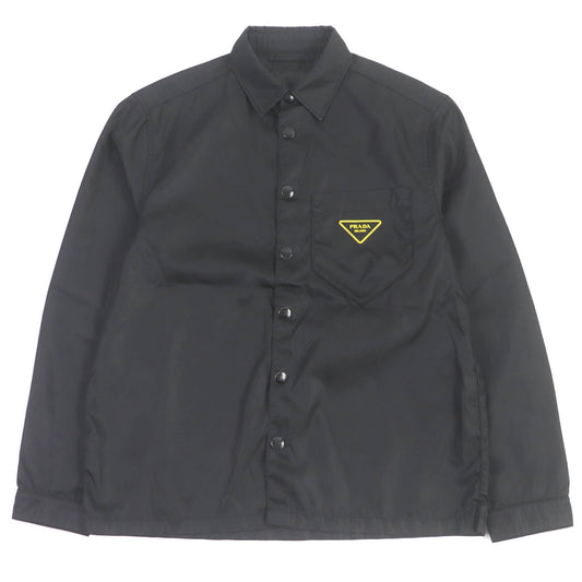 PRADA Blouson SC520 Main: 100% polyamide (nylon) black Re-Nylon Shirt mens S