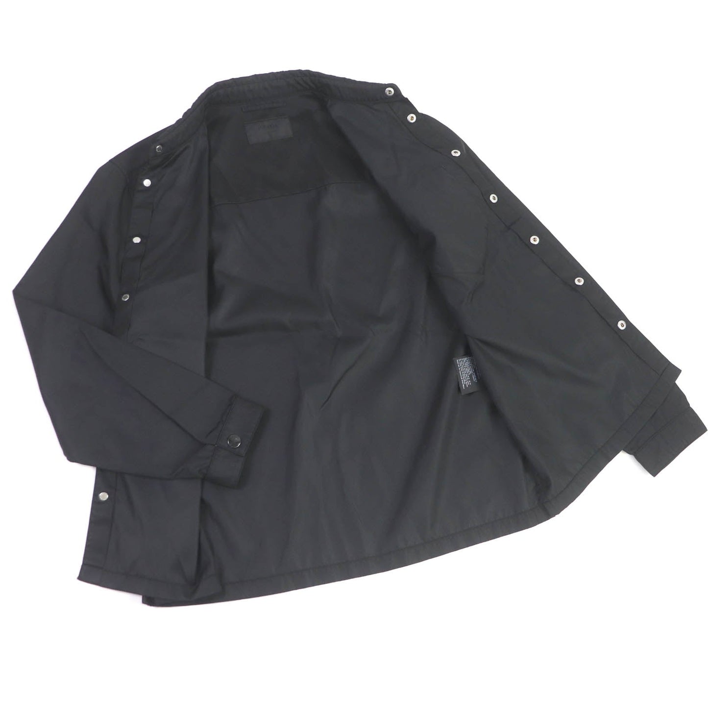 PRADA Blouson SC520 Main: 100% polyamide (nylon) black Re-Nylon Shirt mens S