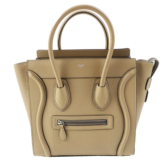 CELINE Handbag 18979 Main: Calfskin Dune Luggage micro shopper Women