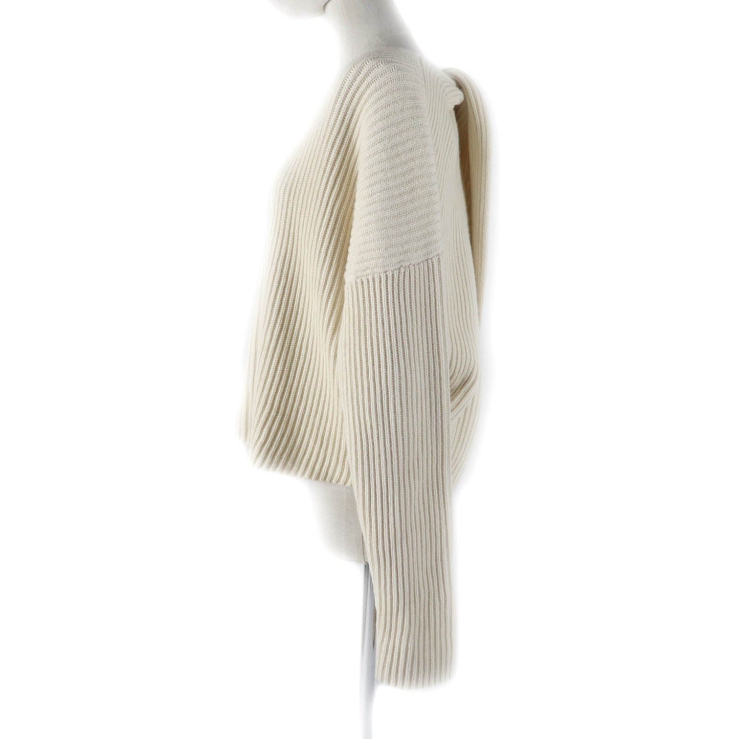 CELINE knit 2 3BX8/6806 Main: 70% wool, Main: 30% cashmere off white Women XS