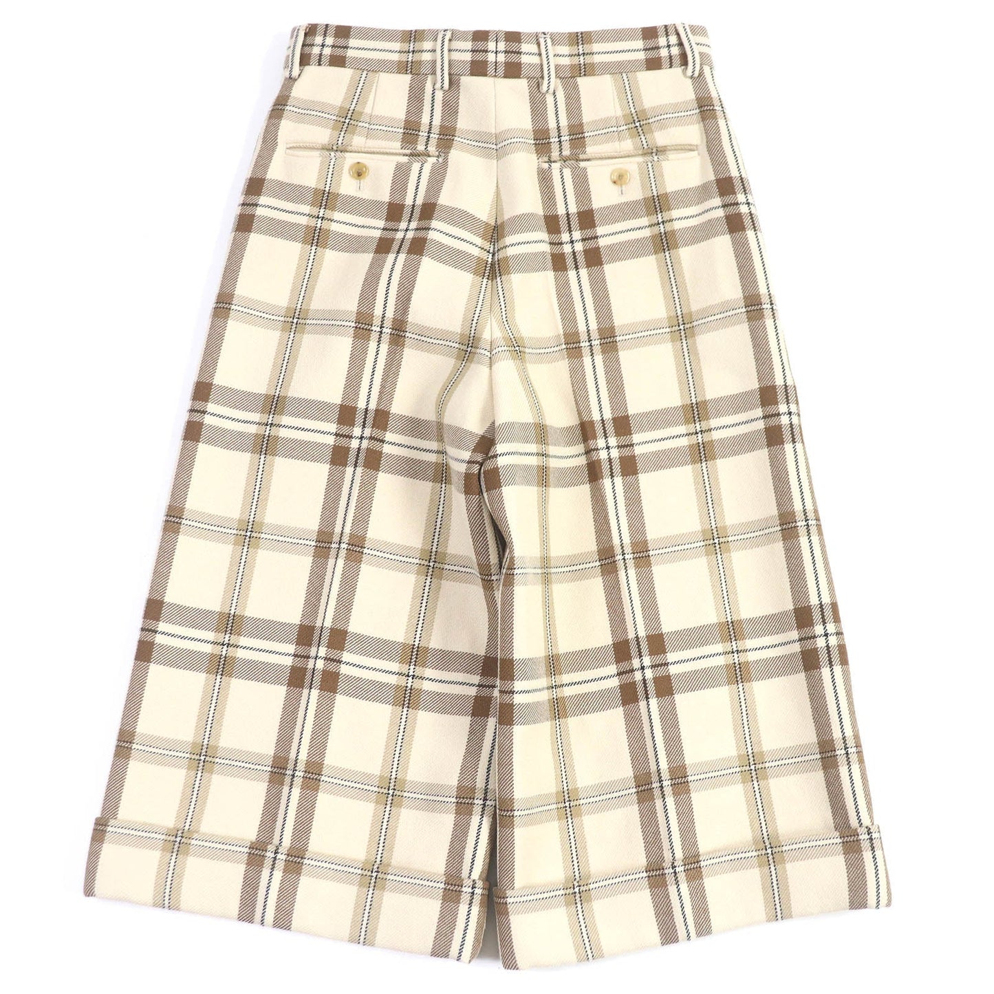 GUCCI Pants 710564 Main: 100% wool, Main: 100% rayon, Lining: cotton Beige type mens 44