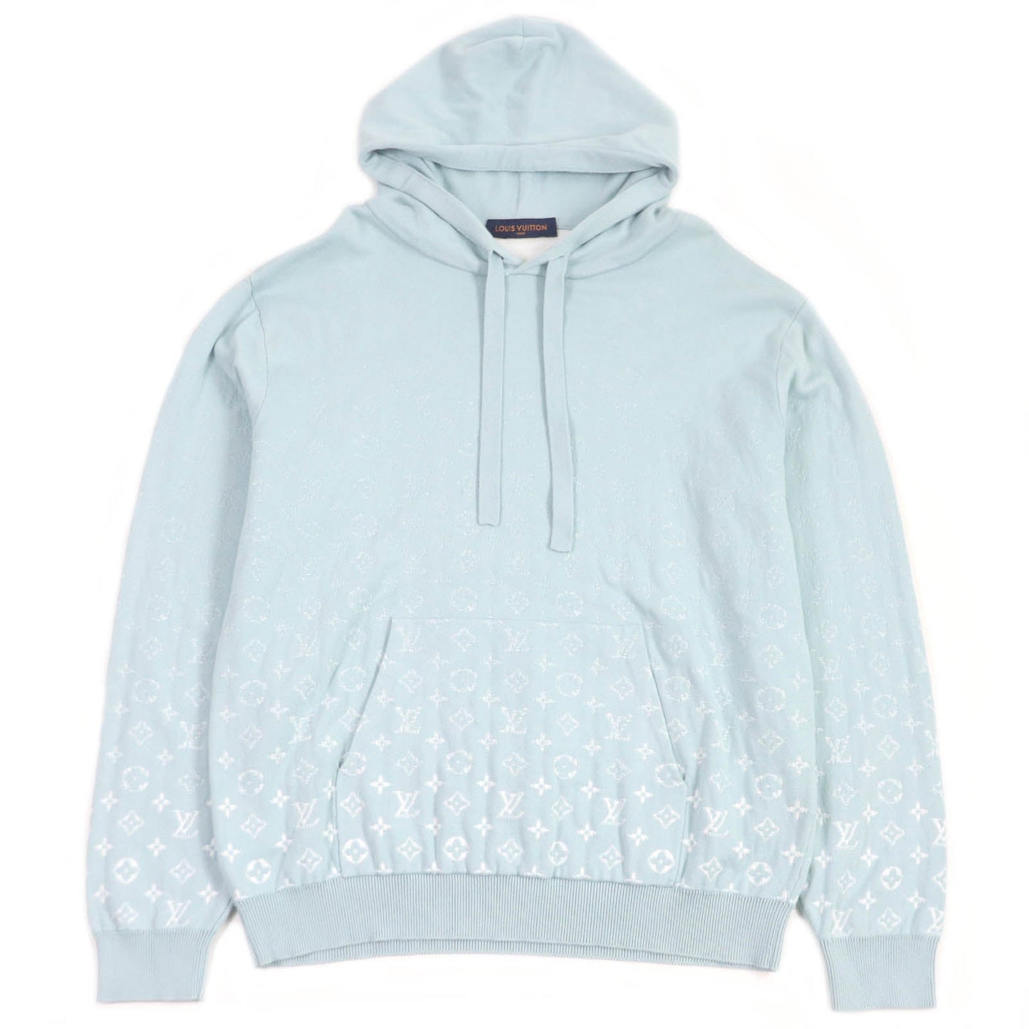 LOUIS VUITTON Hoodie Main: 100% cotton Light blue mens XL