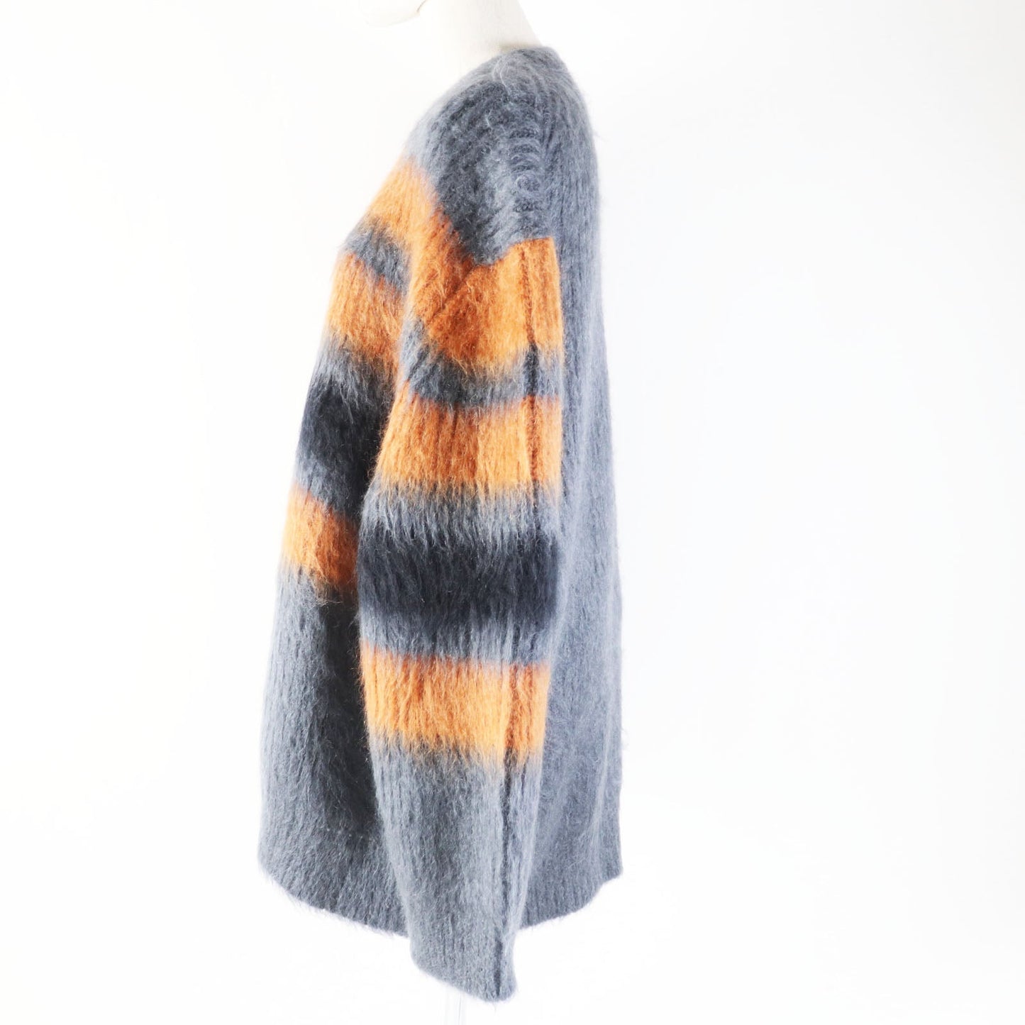 BURBERRY knit 8037217 Main: 67% mohair, Main: 33% silk Gray orange Women M