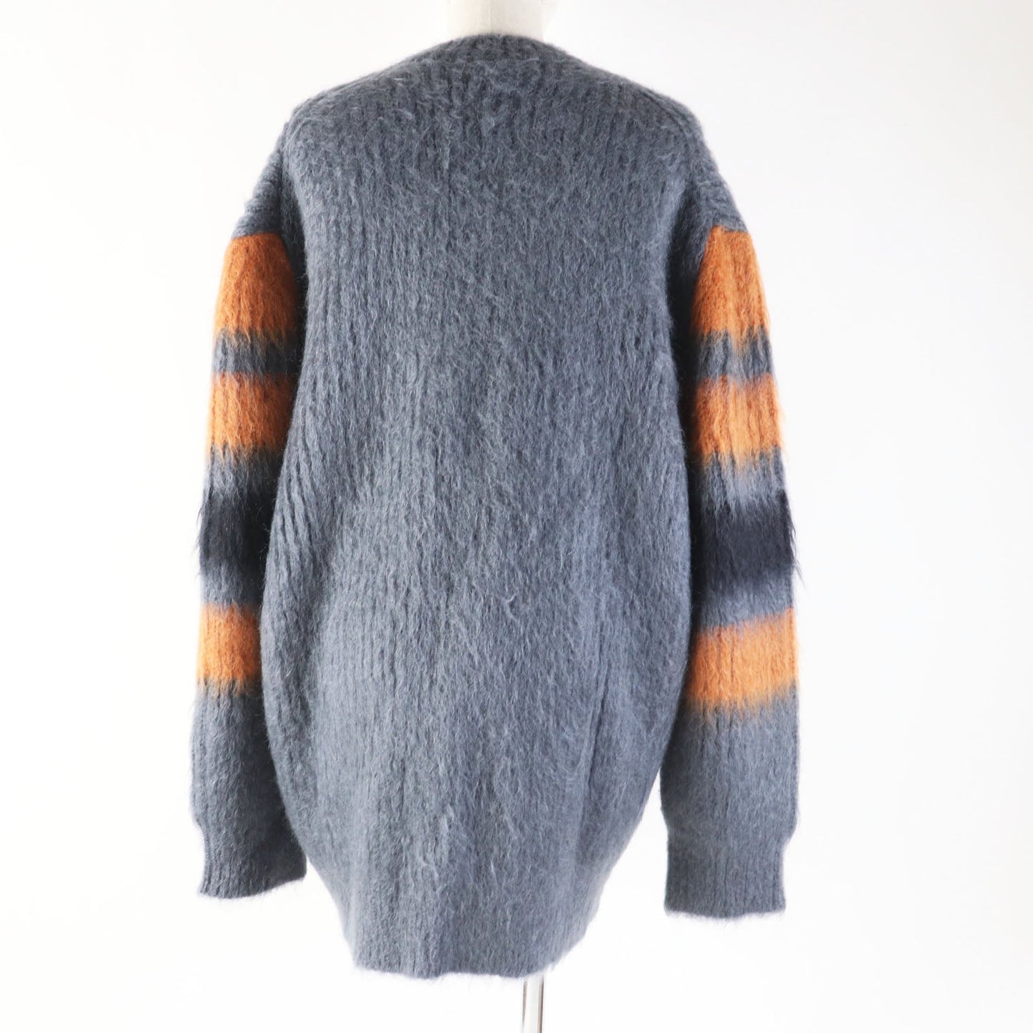 BURBERRY knit 8037217 Main: 67% mohair, Main: 33% silk Gray orange Women M