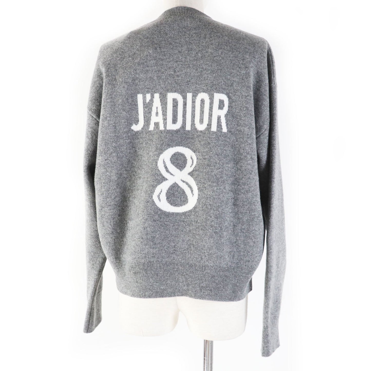 Christian Dior knit 924S55AM009 Main: 97% cashmere, Main: 2% nylon, Main: 1% polyurethane gray JA DIOR 8 Women 42