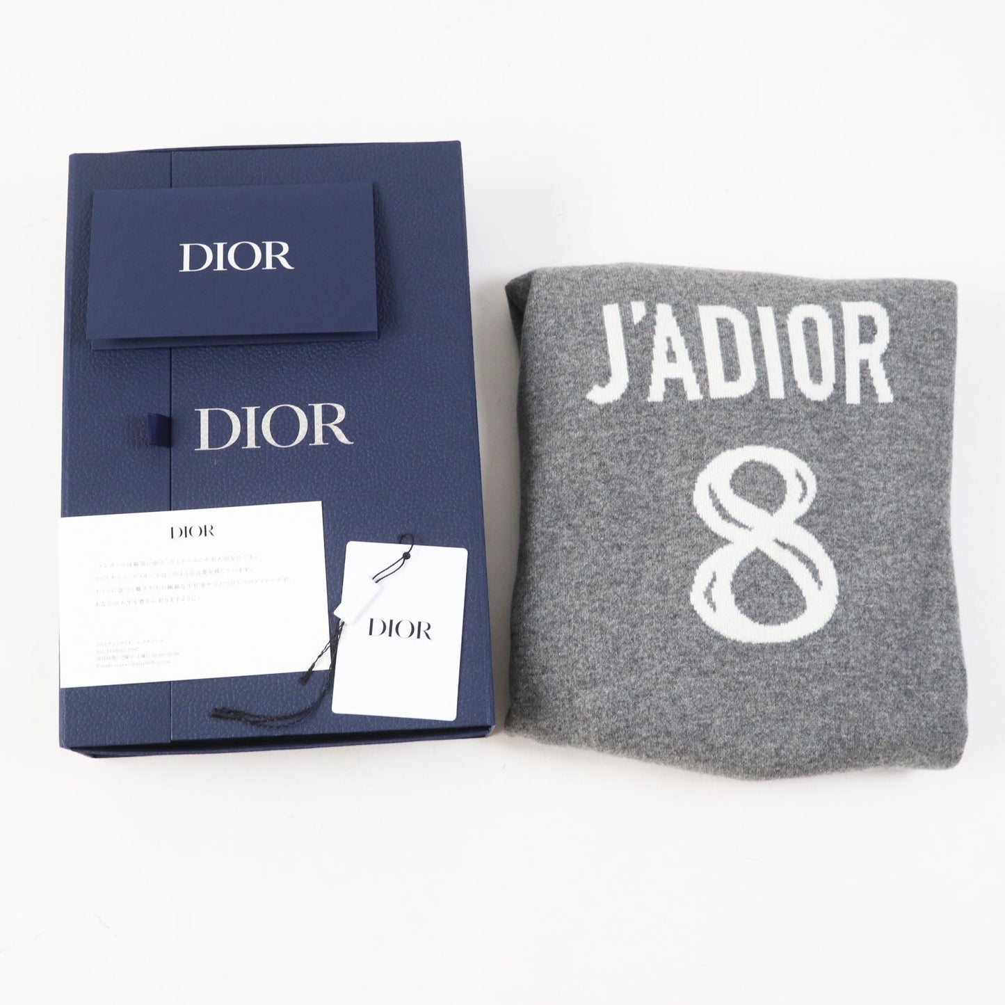 Christian Dior knit 924S55AM009 Main: 97% cashmere, Main: 2% nylon, Main: 1% polyurethane gray JA DIOR 8 Women 42