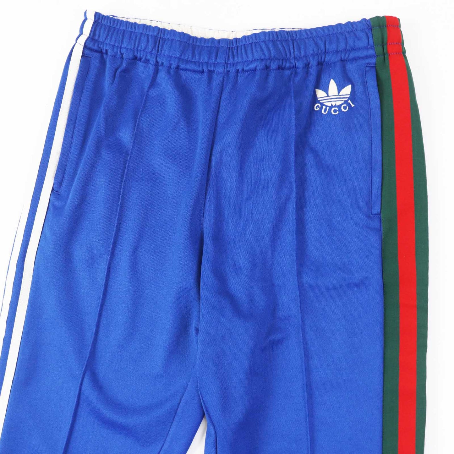 GUCCI Pants 696270 Outer: 55% polyester, Outer: 45% cotton, Part: 100% polyester, Part: 62% rayon, Part: 38% cotton cobalt blue Web line Flared jogging pants Women M