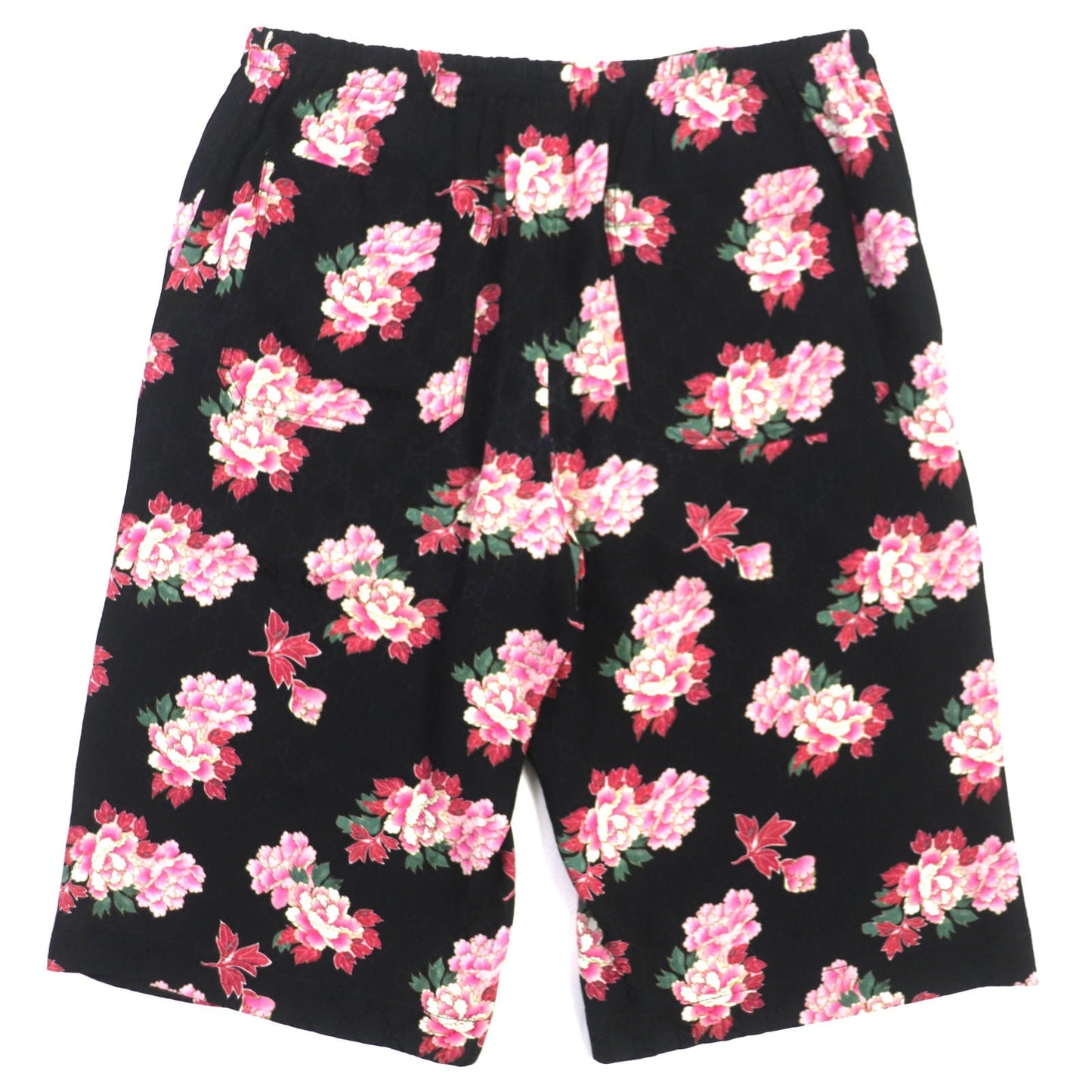 GUCCI Shorts 624399 Main: 100% silk Black pink mens 44